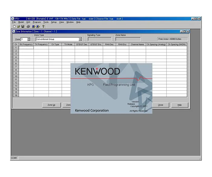 Программное обеспечение Kenwood KPG-141DM