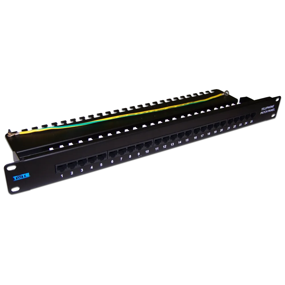 Патч-панель LANMASTER телефонная, 19", 1U, 25 портов RJ-45